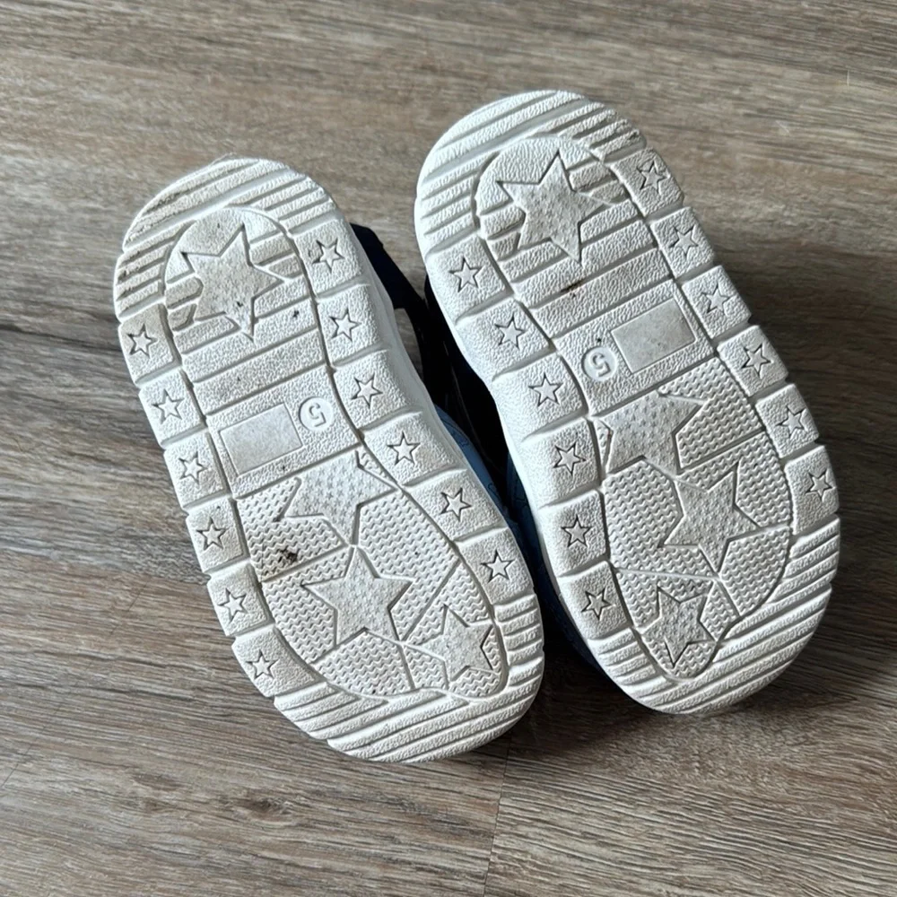 Kids Blue and Orange Sandals